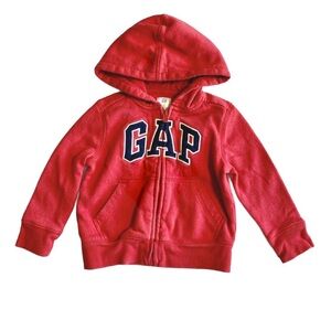 Gap Full Zip Red Hoodie Size 2 Years